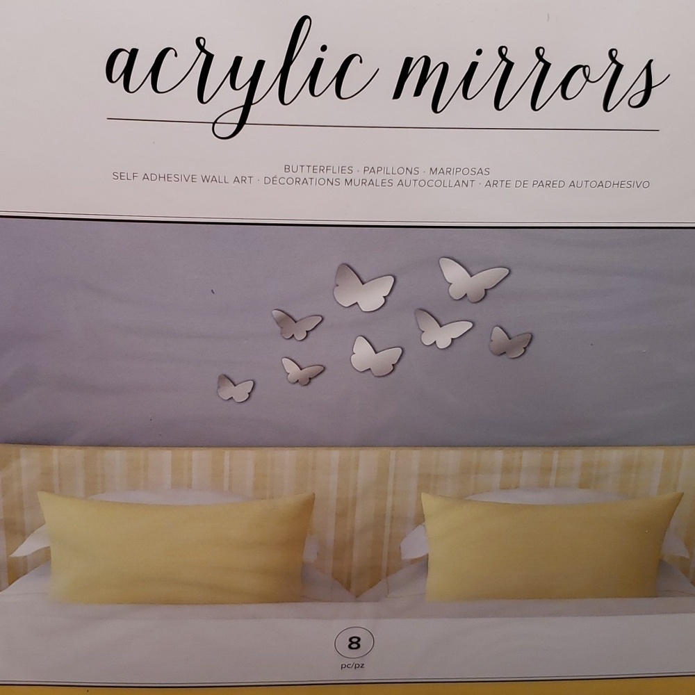 NWT 16 PIECE ACRYLIC BUTTERFLIES - Picture 8 of 8